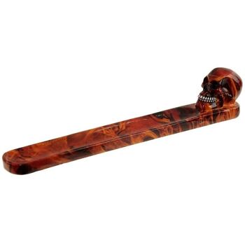 Dark Skull Flames Effet marbre Ashcatcher Stick Burner 2