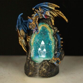 Dragon avec brûleur d'encens à LED Crystal Cave à refoulement 2