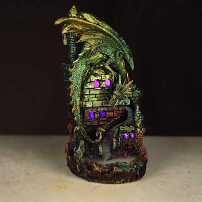 Dragon Castle LED Backflow Incense Burner