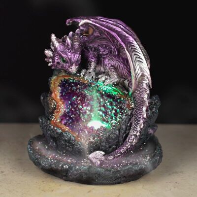 Crystal Cave Baby Dragon LED Backflow Incense Burner