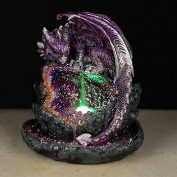 Brûleur d'encens à LED Crystal Cave Baby Dragon 2