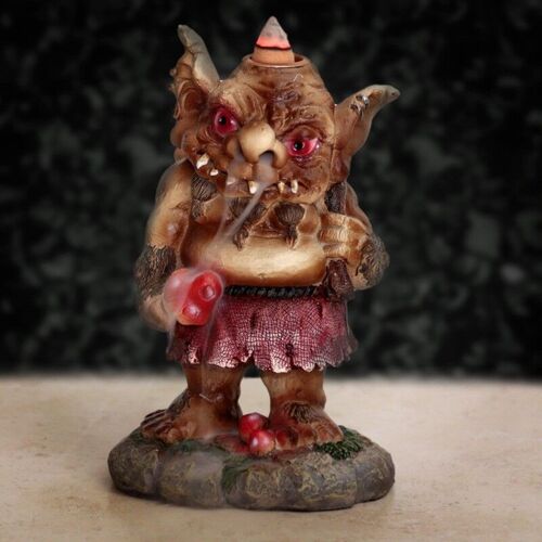 Mushroom Troll Backflow Incense Burner