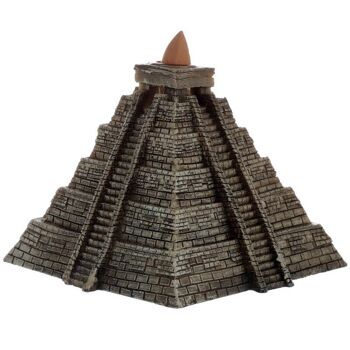 Brûleur d'encens pyramide aztèque à refoulement 5