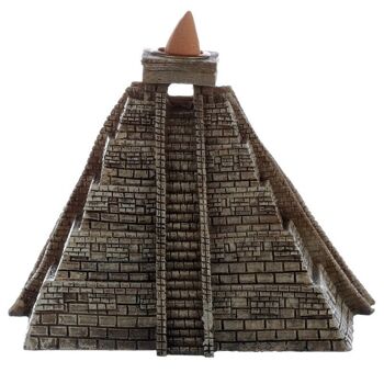 Brûleur d'encens pyramide aztèque à refoulement 6