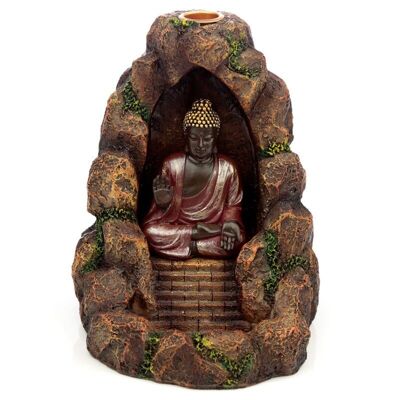 Bruciatore di incenso a riflusso del Buddha tailandese