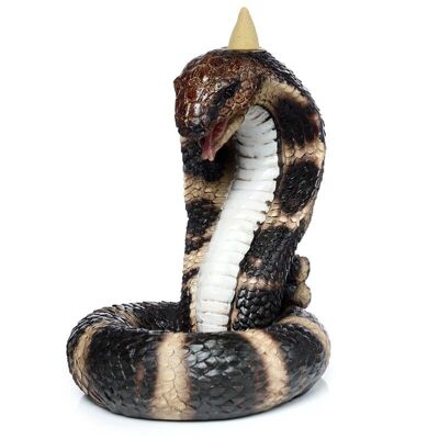 Quemador de incienso de reflujo de serpiente Cobra en espiral