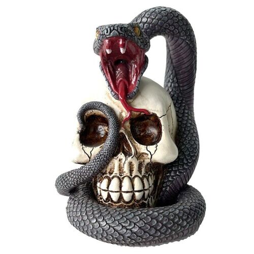 Snake and Skull Backflow Incense Burner