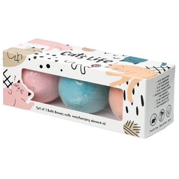 Lot de 3 bombes de bain Cat's Life - Sweet Scents 6