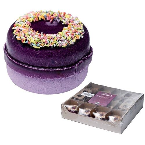 Blackberry and Almond Donut Shaped Bath Bomb