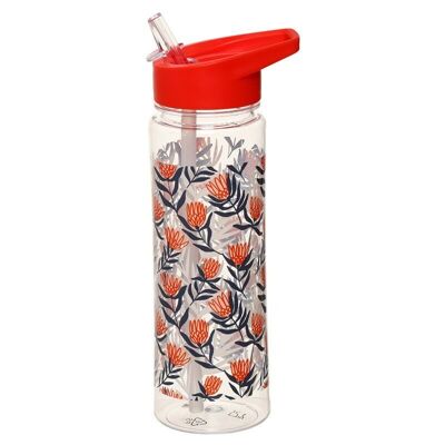 Water Bottle with Flip Straw - Pick of the Bunch Protea