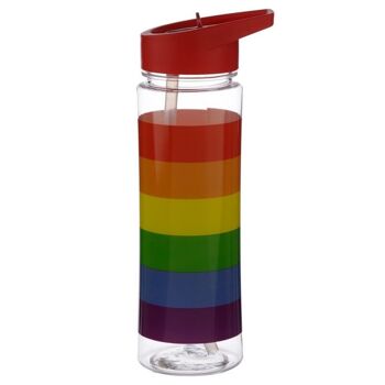 Bouteille d'eau de 550 ml avec paille rabattable - Somewhere Rainbow 4