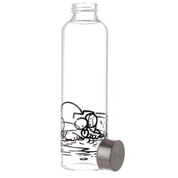 Bouteille d'eau en verre Simon' Cat avec manchon en néoprène 5