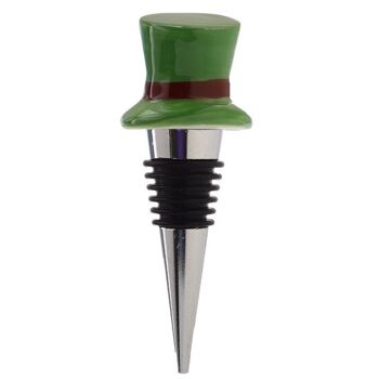 Bouchon de bouteille de chapeau de lutin chanceux irlandais en céramique 4