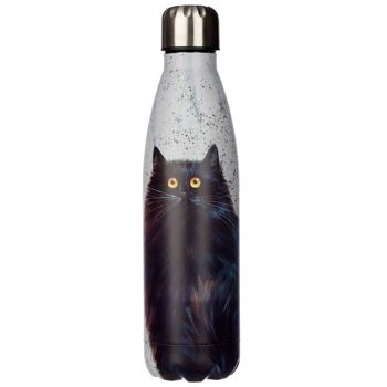 Kim Haskins Black Cat Gourde isotherme en acier inoxydable 500 ml 2