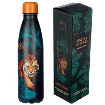 Spots and Stripes Big Cat Bouteille isotherme en acier inoxydable 500 ml 1