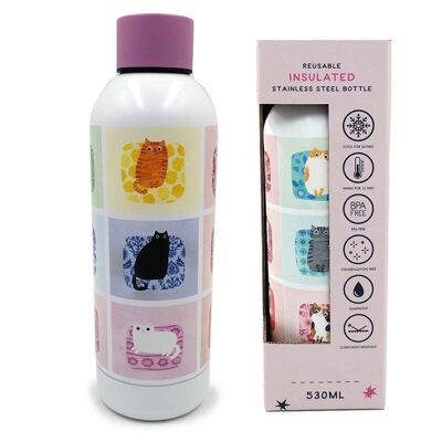 Angie Rozelaar Planet Cat Stainless Thermal Bottle 530ml