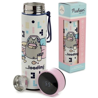 Pusheen Cat Gaming Botella Térmica Termómetro Digital 450ml