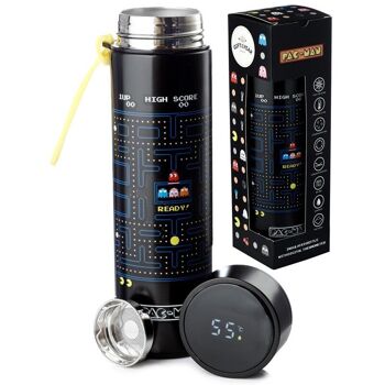 Thermomètre numérique pour bouteille thermique en acier inoxydable Pac-Man 450 ml 1