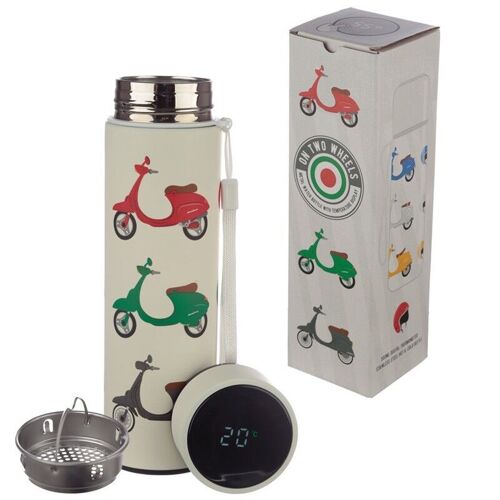 Scooter Thermal Bottle with Digital Thermometer 450ml
