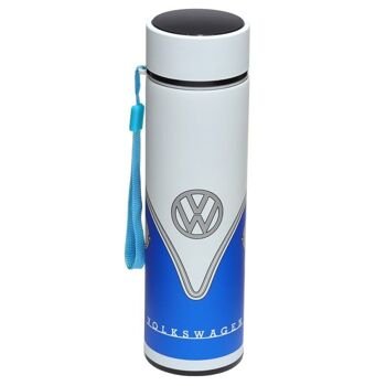 VW T1 Camper Bus Thermomètre numérique pour bouteille bleue 450 ml 3