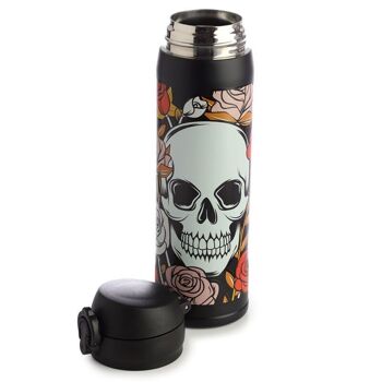 Bouteille isotherme Skulls and Roses en acier inoxydable 4