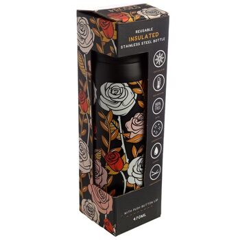 Bouteille isotherme Skulls and Roses en acier inoxydable 5