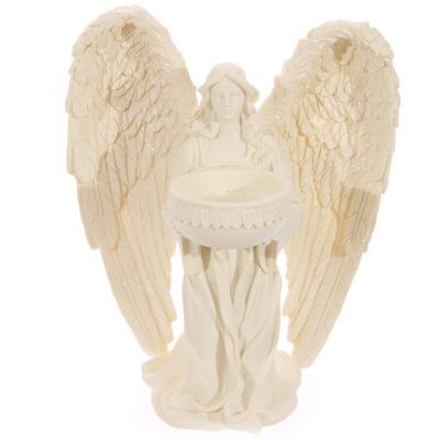 Figura de ángel arrodillado candelabro de vela de té 18cm