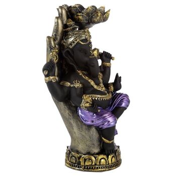Bougeoir Ganesh dans la main Lotus Tea Light 2