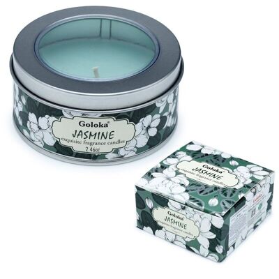 Goloka Jasmine Wax Candle Tin