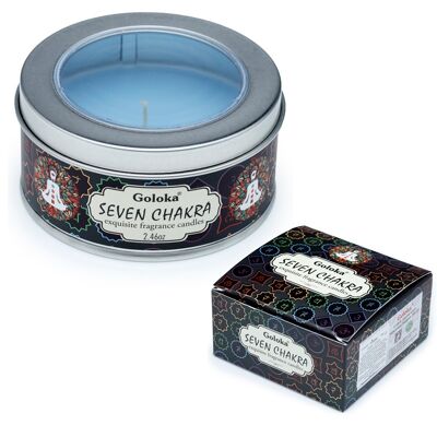 Goloka Seven Chakra Wax Candle Tin