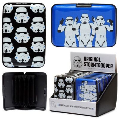 El estuche original para tarjetas de protección sin contacto Stormtrooper