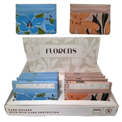 Porte-cartes de crédit Florens Botanical Fabric Protection RFID