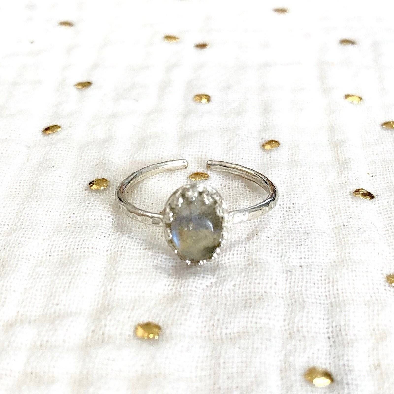 Margaux Labradorite Ring Silver