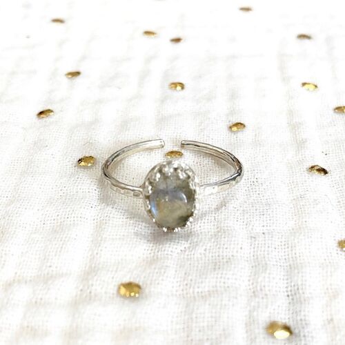 Bague Margaux Labradorite Argent