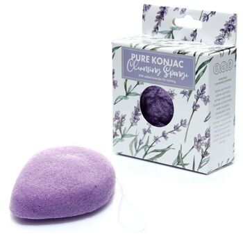 Lavender Fields Pure Konjac Éponge Nettoyante à la Lavande 1