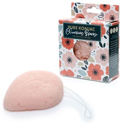 Poppy Fields Pure Konjac Cleansing Sponge with Rose