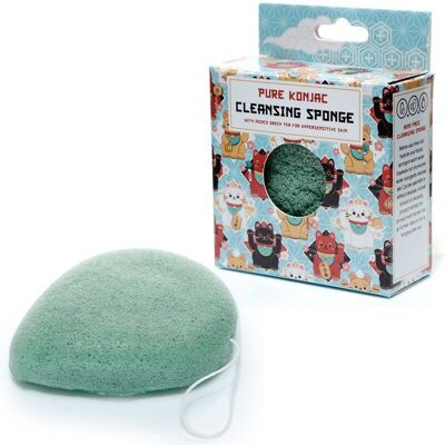 Maneki Neko Lucky Cat Pure Konjac Cleansing Sponge