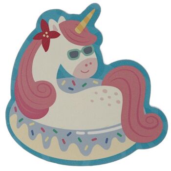 Ensemble de 4 sous-verres Licorne Vacation Vibes 3