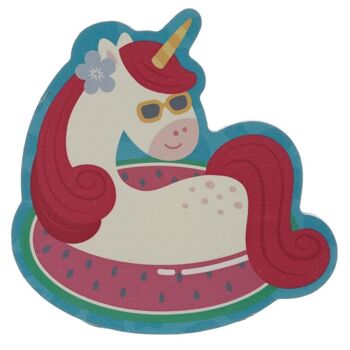 Ensemble de 4 sous-verres Licorne Vacation Vibes 4