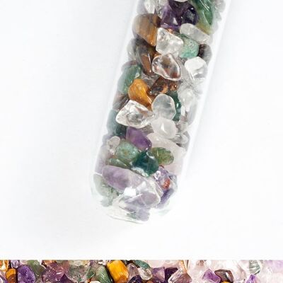 Palo de agua de piedras preciosas "Diversidad colorida"