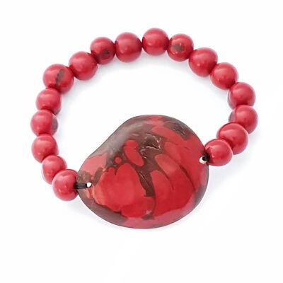 Aline Marble Bracelet - Red