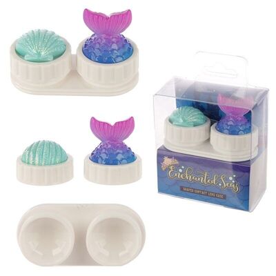 Enchanted Seas Mermaid Tail & Shell Topper Contact Lens Case