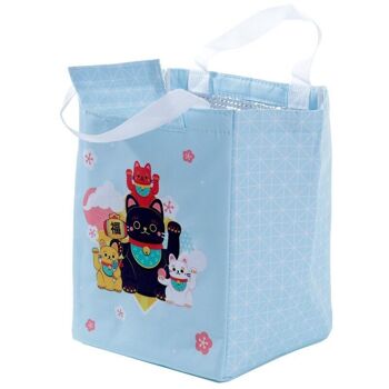 Sac à lunch pliable Cool Bag - Maneki Neko Lucky Cat 5