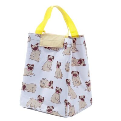 Fold Over Cool Bag Lunch Bag - Mopps Pug