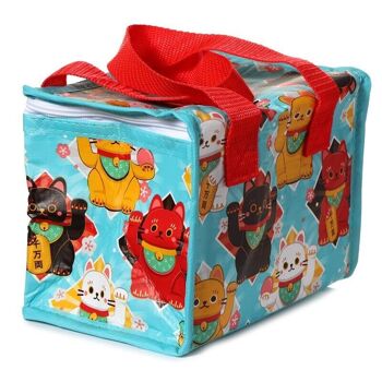 Sac isotherme réutilisable RPET - Chat porte-bonheur Maneki Neko 2