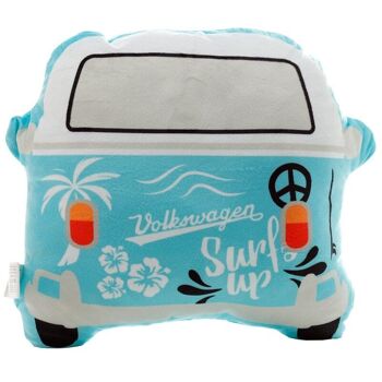 Coussin d'aventure en forme de surf en forme de camping-car Volkswagen VW T1 en peluche 2