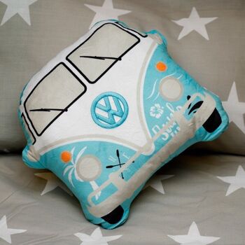 Coussin d'aventure en forme de surf en forme de camping-car Volkswagen VW T1 en peluche 5