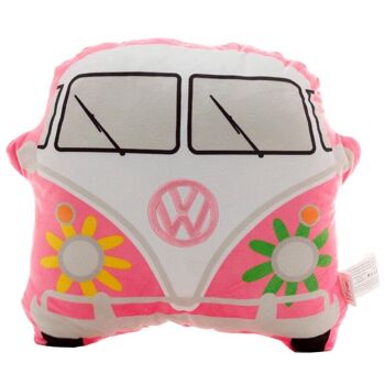 Coussin d'amour d'été en forme de bus de camping-car Volkswagen VW T1 en peluche 1