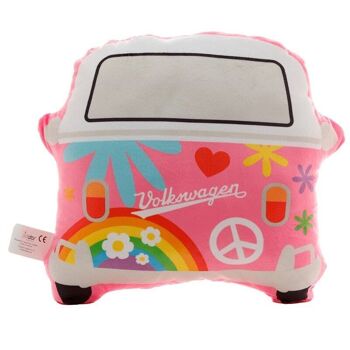 Coussin d'amour d'été en forme de bus de camping-car Volkswagen VW T1 en peluche 2