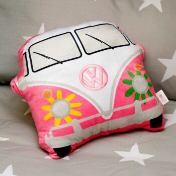 Coussin d'amour d'été en forme de bus de camping-car Volkswagen VW T1 en peluche 5